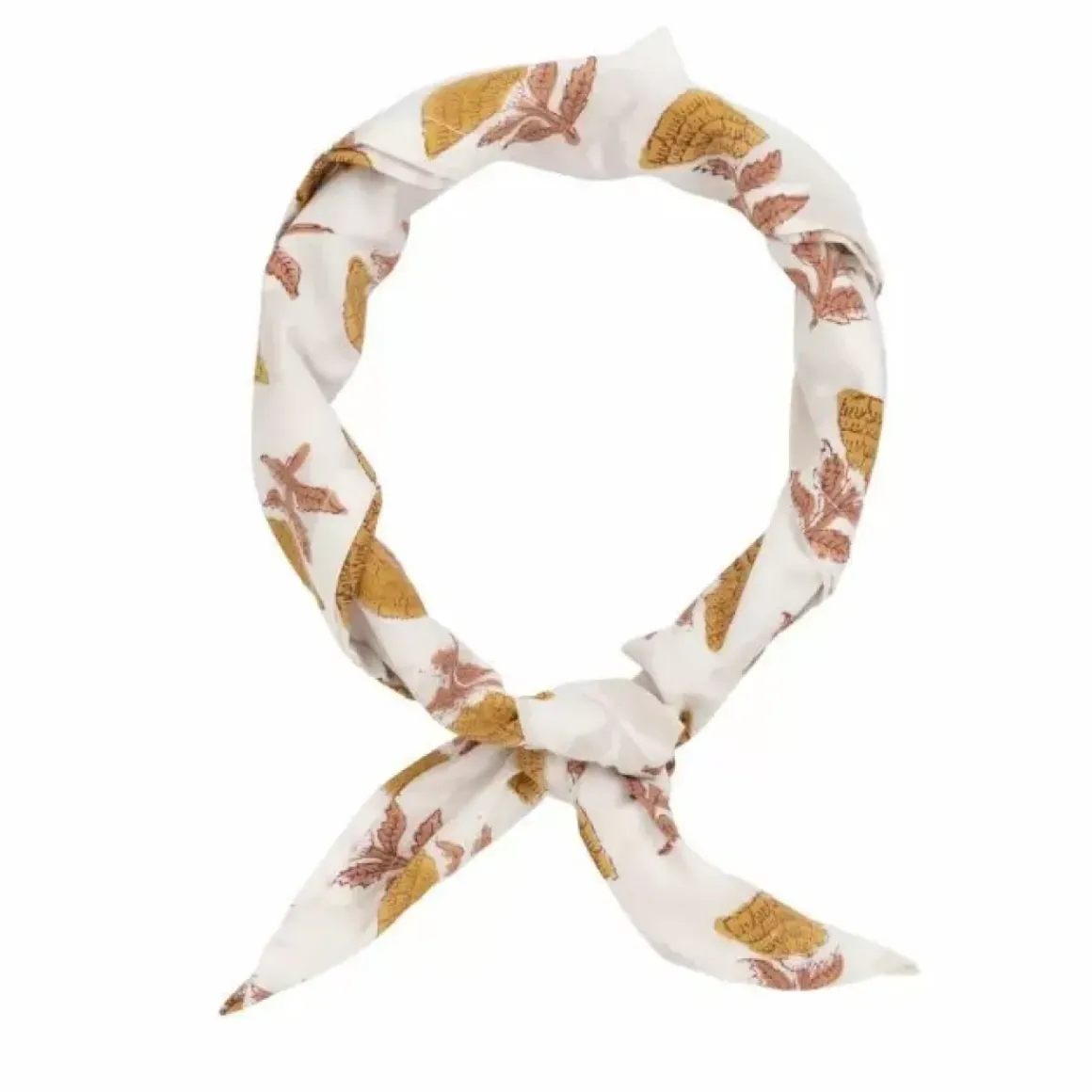 A La Bandana Blockprint Mustard Flower