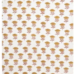 A La Bandana Blockprint Mustard Flower