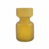 A La Glazen Vaasje Klein Frosted Mustard