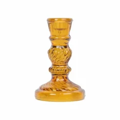 A La Kandelaar Antique Glass Mustard