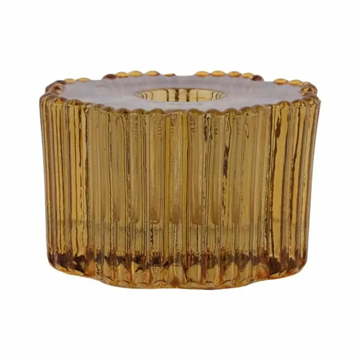 A La Kandelaar Ribbed Flower Mustard