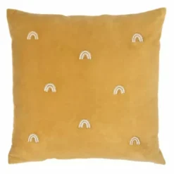 A La Kussenhoes Velvet Rainbows Mustard