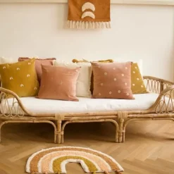 A La Kussenhoes Velvet Rainbows Mustard