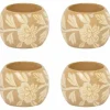 A La Servetringen Floral Beige (4St)