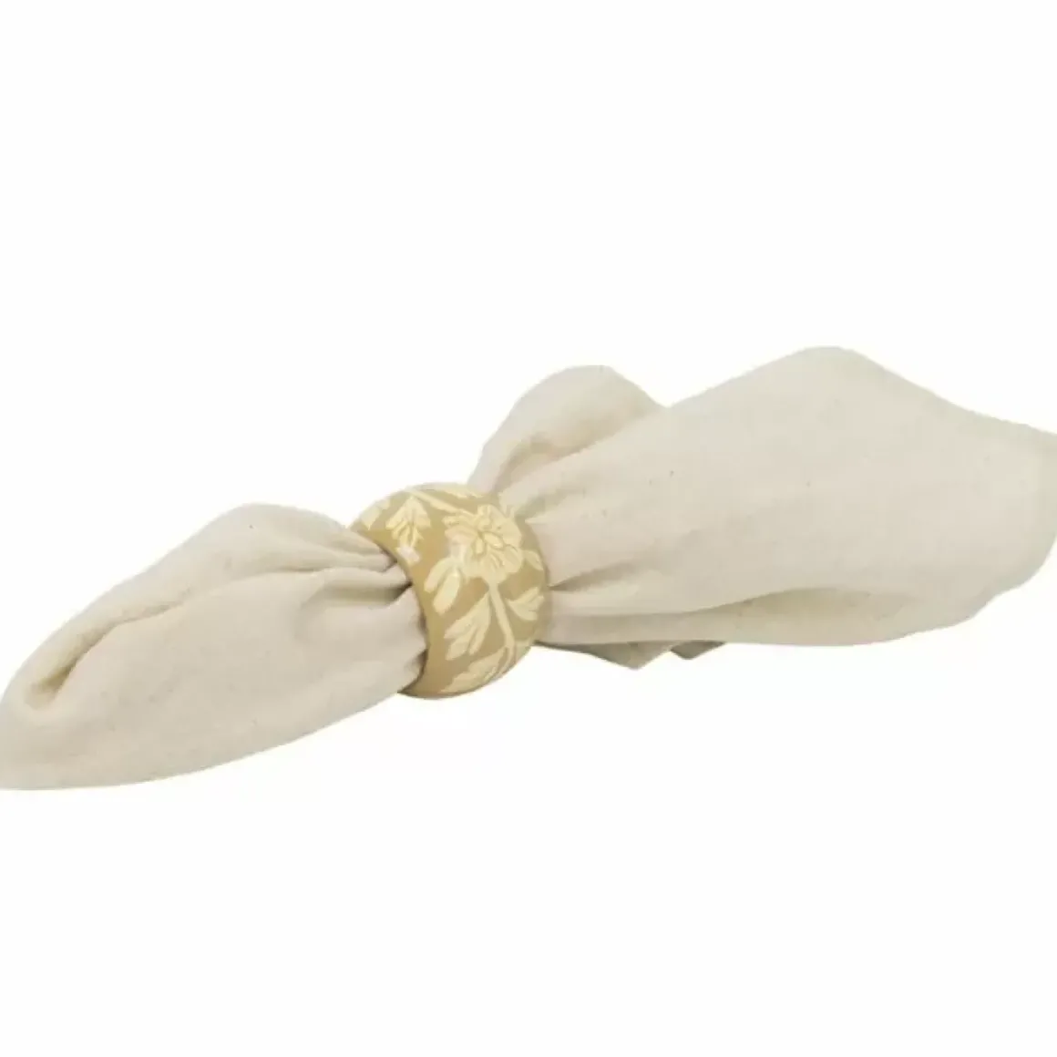 A La Servetringen Floral Beige (4St)