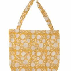 A La Tas Blockprint Mustard