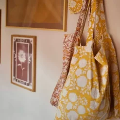 A La Tas Blockprint Mustard