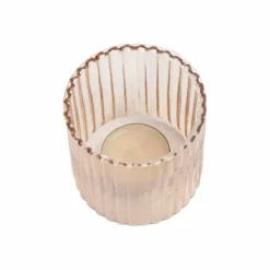 A La Theelichthouder Ribbed Blush