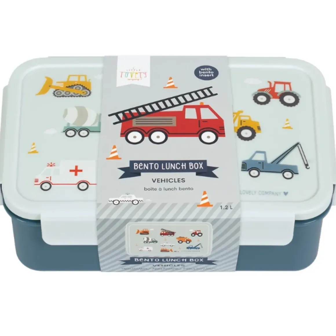 A Little Lovely Company Bento Lunchbox Voertuigen