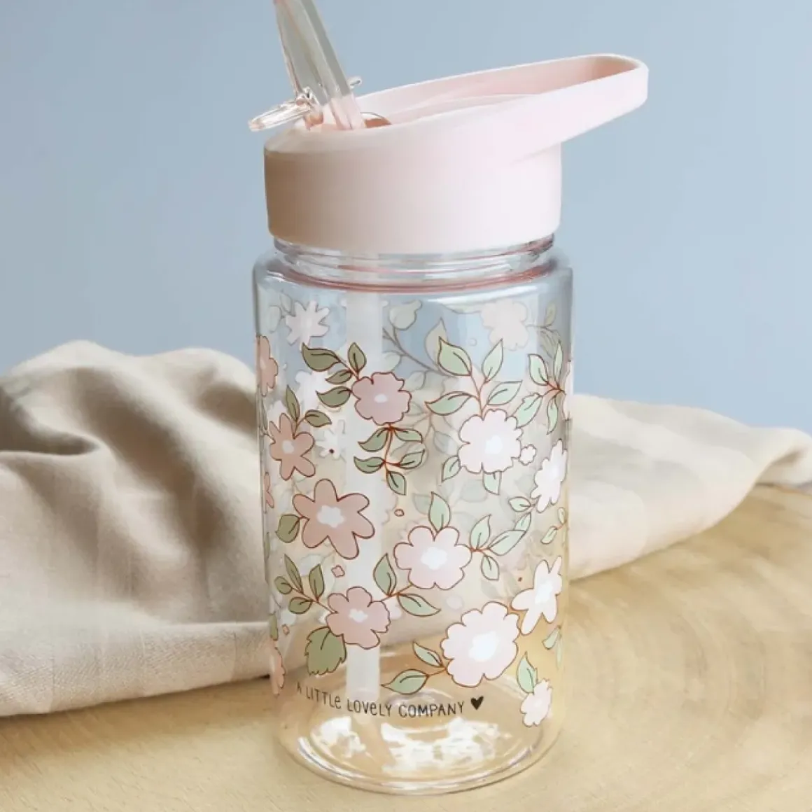 A Little Lovely Company Drinkfles Blossoms Pink