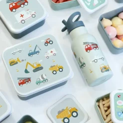 A Little Lovely Company Lunch & Snack Box Voertuigen