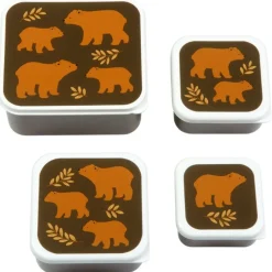 A Little Lovely Company Lunchbox & Snackbox Bears
