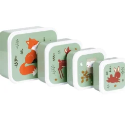 A Little Lovely Company Lunchbox & Snackbox Forest Friends