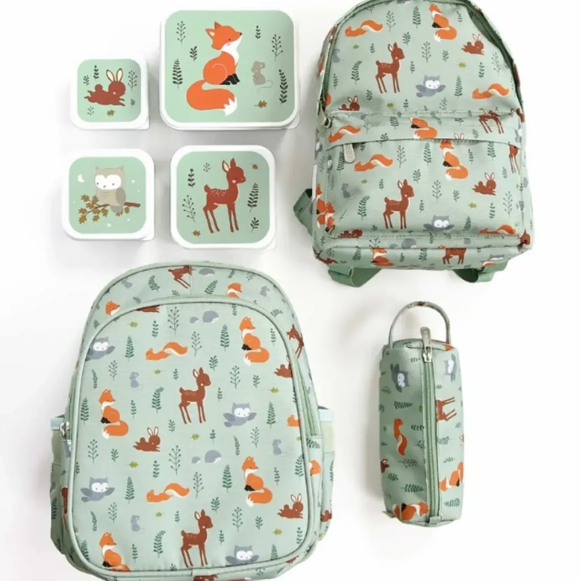 A Little Lovely Company Lunchbox & Snackbox Forest Friends