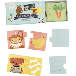 A Little Lovely Company Matching Puzzel Dieren Snacks