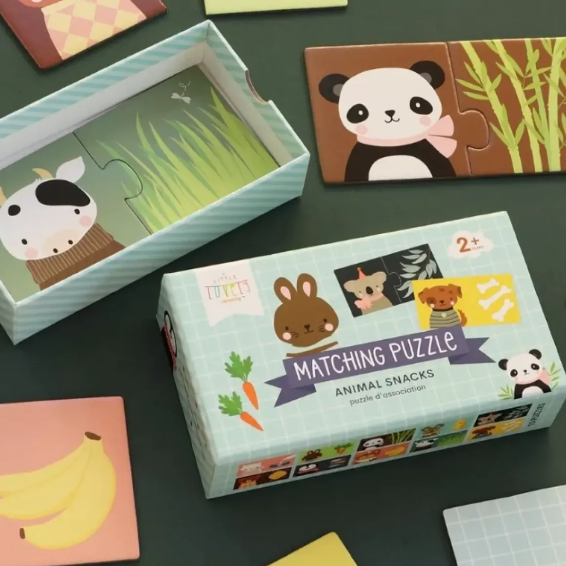 A Little Lovely Company Matching Puzzel Dieren Snacks