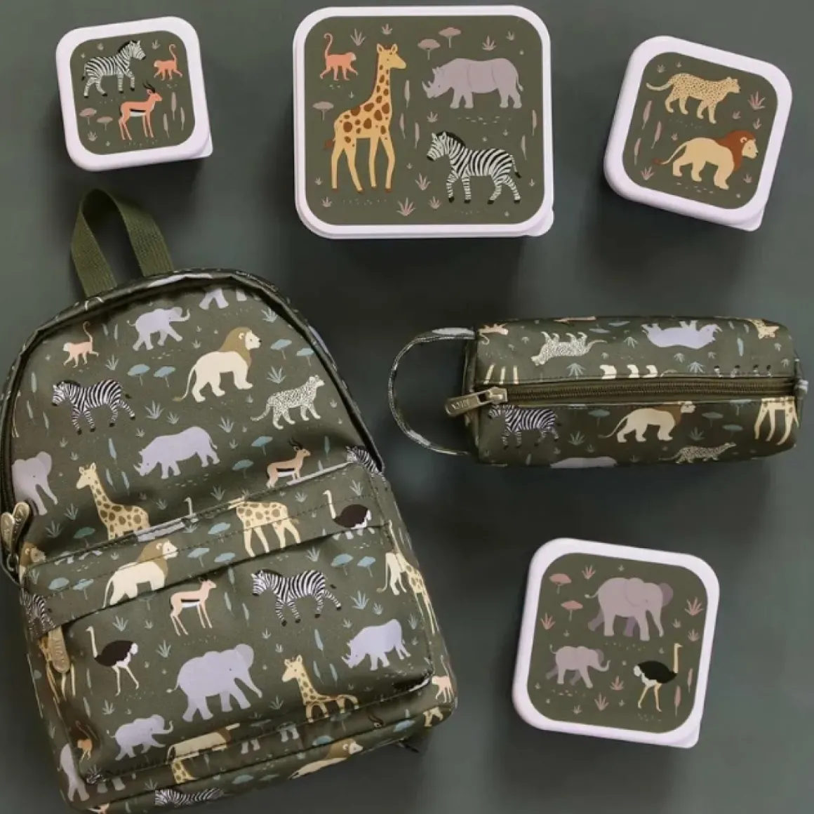 A Little Lovely Company Mini Rugzak Savanna