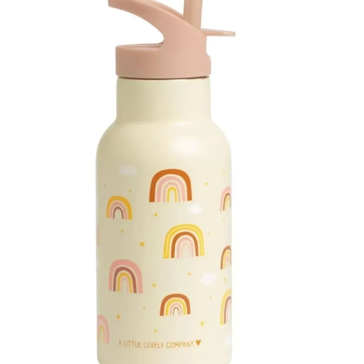 A Little Lovely Company Rvs Drinkfles Regenbogen