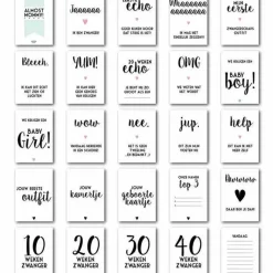 Almost Mommy Cards (24St) Bonjour To You!