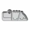 Antislip Siliconen Snackbord Croco Grijs Done By Deer