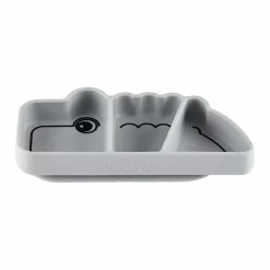 Antislip Siliconen Snackbord Croco Grijs Done By Deer