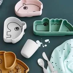 Antislip Siliconen Snackbord Croco Groen Done By Deer