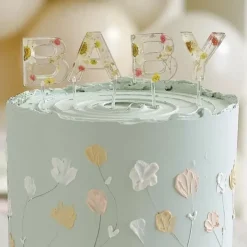 Baby Bloemen Taarttopper |Ginger Ray - Sierlijk & Natuurlijk