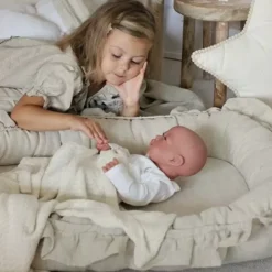 Babynest Pure Nature Ruffles Linnen Nature Cotton & Sweets