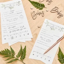 Babyshower Invulkaarten Botanical Baby (10St) Ginger Ray