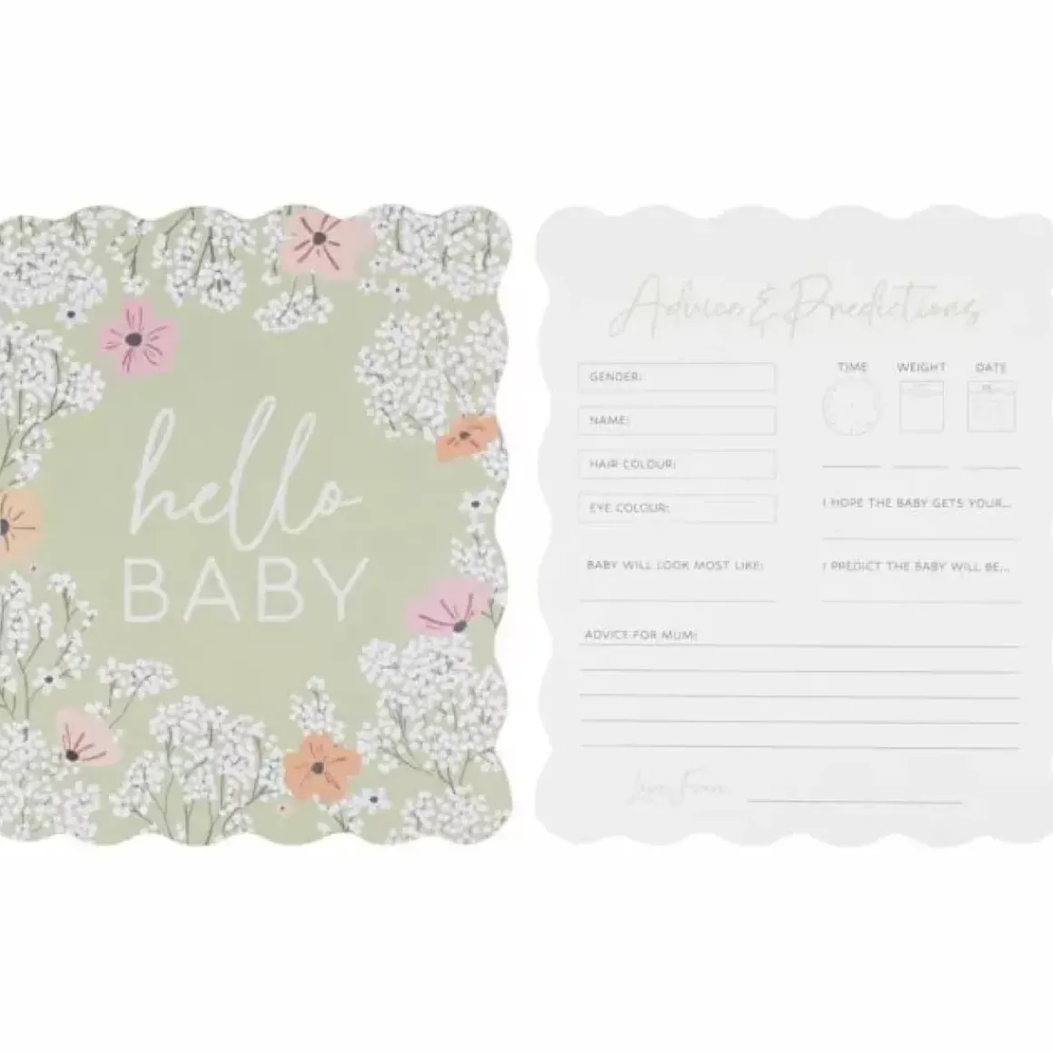 Babyshower Invulkaarten | Ginger Ray - Speels & Lief