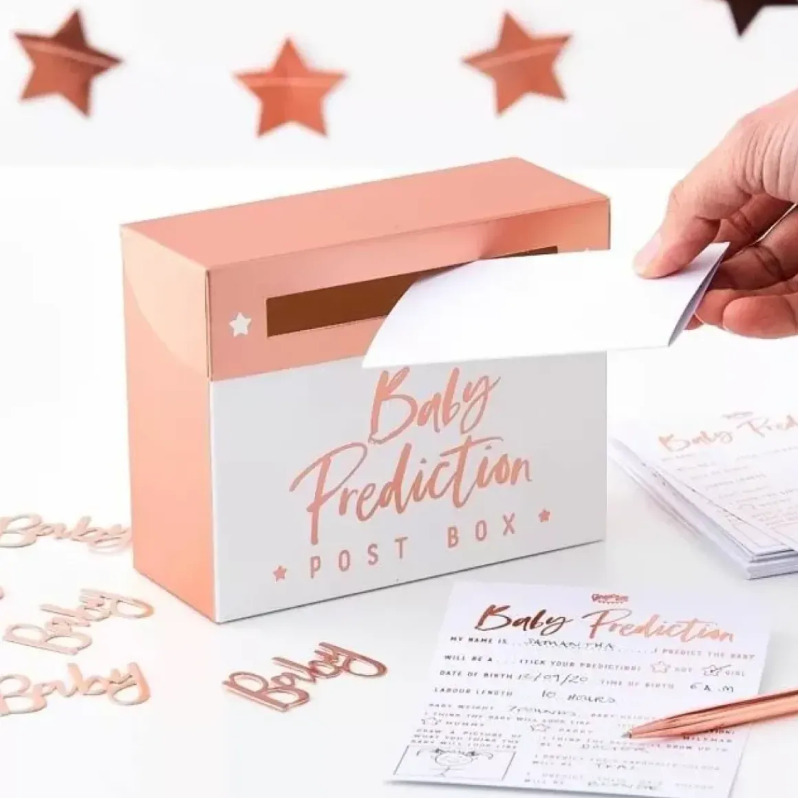 Babyshower Spel Voorspellingen Twinkle Twinkle Ginger Ray