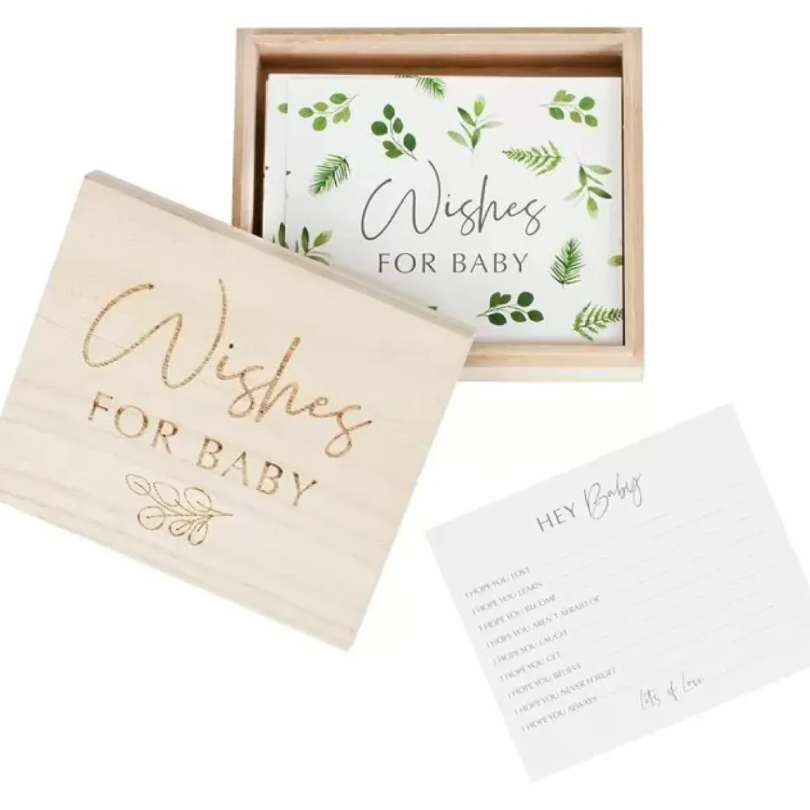 Baby Wishes In Houten Kistje Botanical Baby Ginger Ray