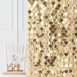 Backdrop Hartjes Gold Wedding Ginger Ray