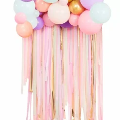 Backdrop Pastel Streamers En Ballonnen Mix It Up Ginger Ray