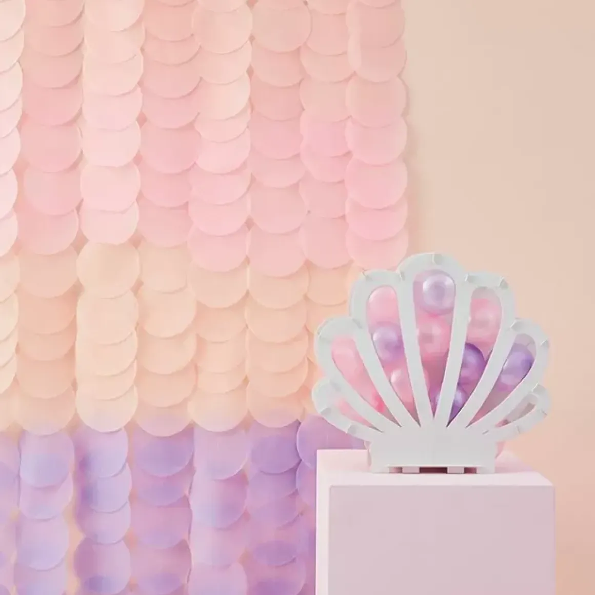 Backdrop Schelpen Pastel Mermaid Magic Ginger Ray