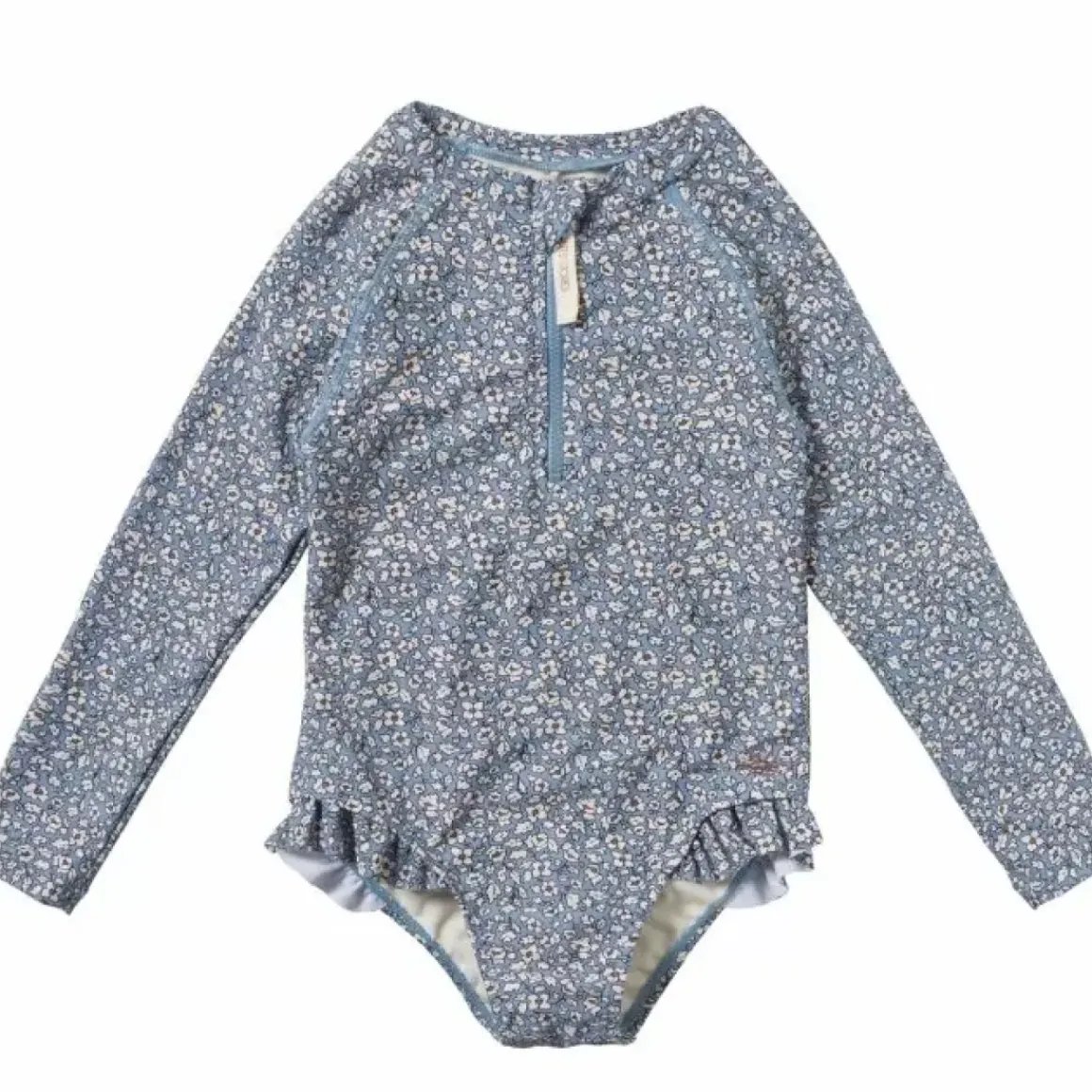 Badpak Lange Mouw Safi Flore Dusk Blue Bestellen - Salted Stories