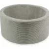Ballenbak Xl Rond 90X40 Rib Velvet Grey Moje