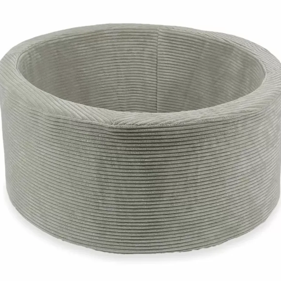 Ballenbak Xl Rond 90X40 Rib Velvet Grey Moje