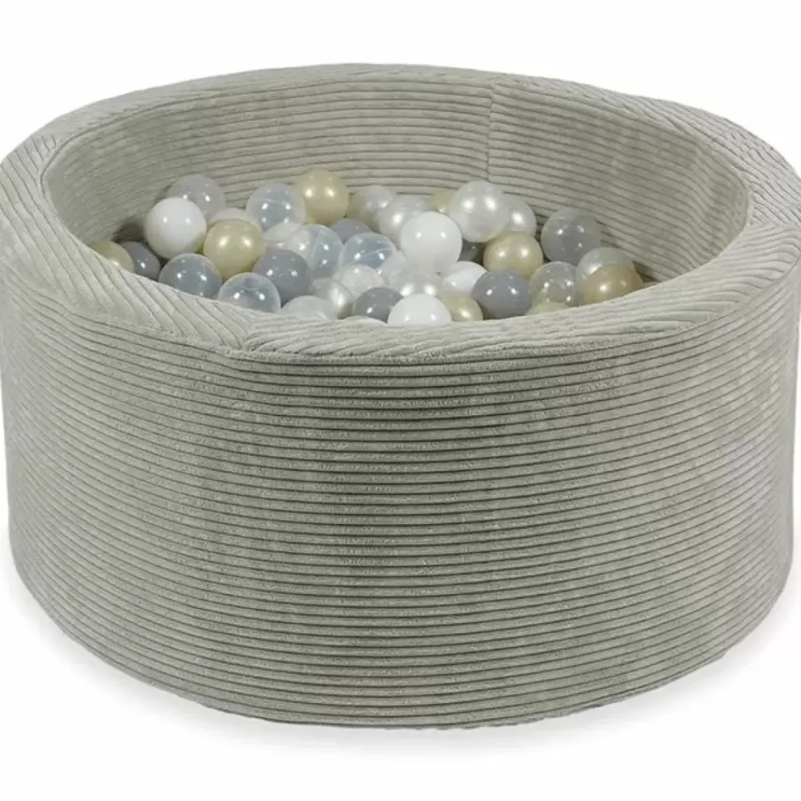 Ballenbak Xl Rond 90X40 Rib Velvet Grey Moje