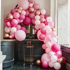 Ballonnenboog Groot Roze Ginger Ray