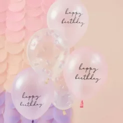 Ballonnen Happy Birthday Mermaid Magic (5St) Ginger Ray