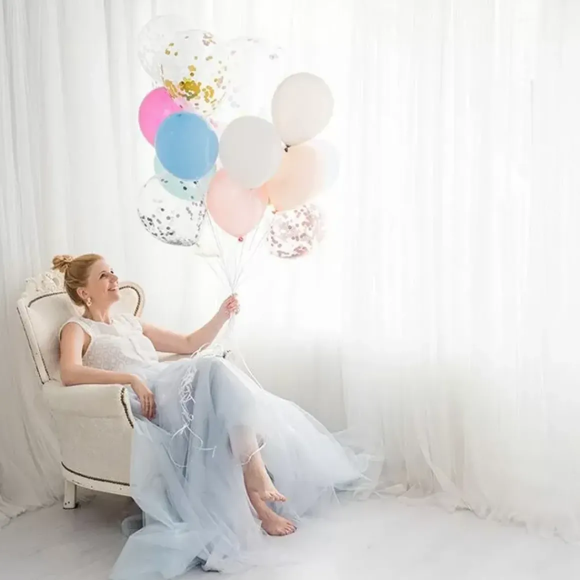 Ballonnen Lichtblauw (10St) Perfect Basics House Of Gia