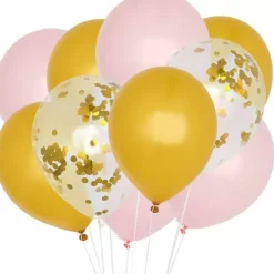 Ballonnenmix Roze & Goud (10St) House Of Gia