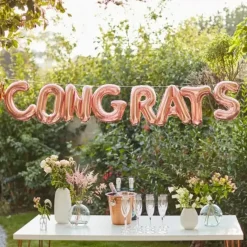 Ballonslinger Congrats Mix It Up Rose Gold Ginger Ray