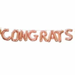 Ballonslinger Congrats Mix It Up Rose Gold Ginger Ray