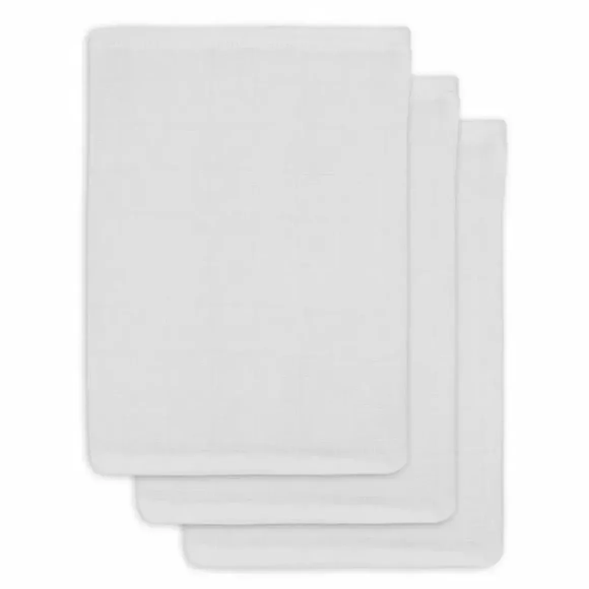 Bamboe Hydrofiele Washandjes Wit (3St) Jollein
