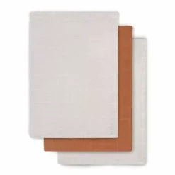 Bamboe Hydrofiele Washandjes Caramel (3St) Jollein