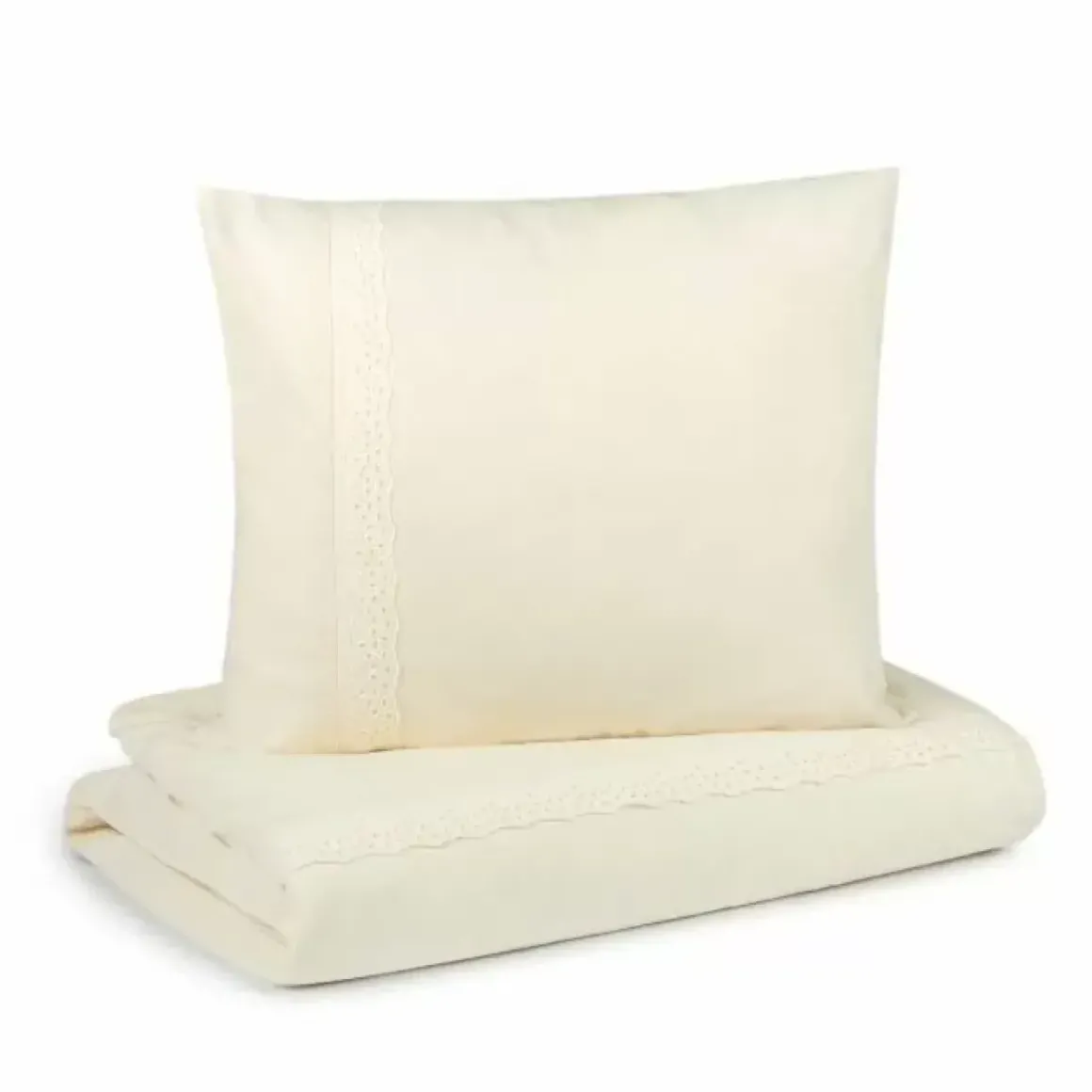 Beddengoed Junior Vera Eyelet Natural (100X150) Nobodinoz