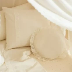 Beddengoed Junior Vera Eyelet Natural (100X150) Nobodinoz