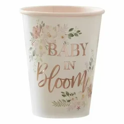 Bekertjes Baby In Bloom (8St) Ginger Ray